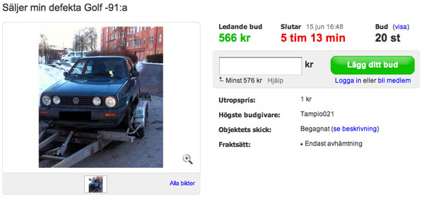 Auktionen på Tradera Auktionen på Tradera