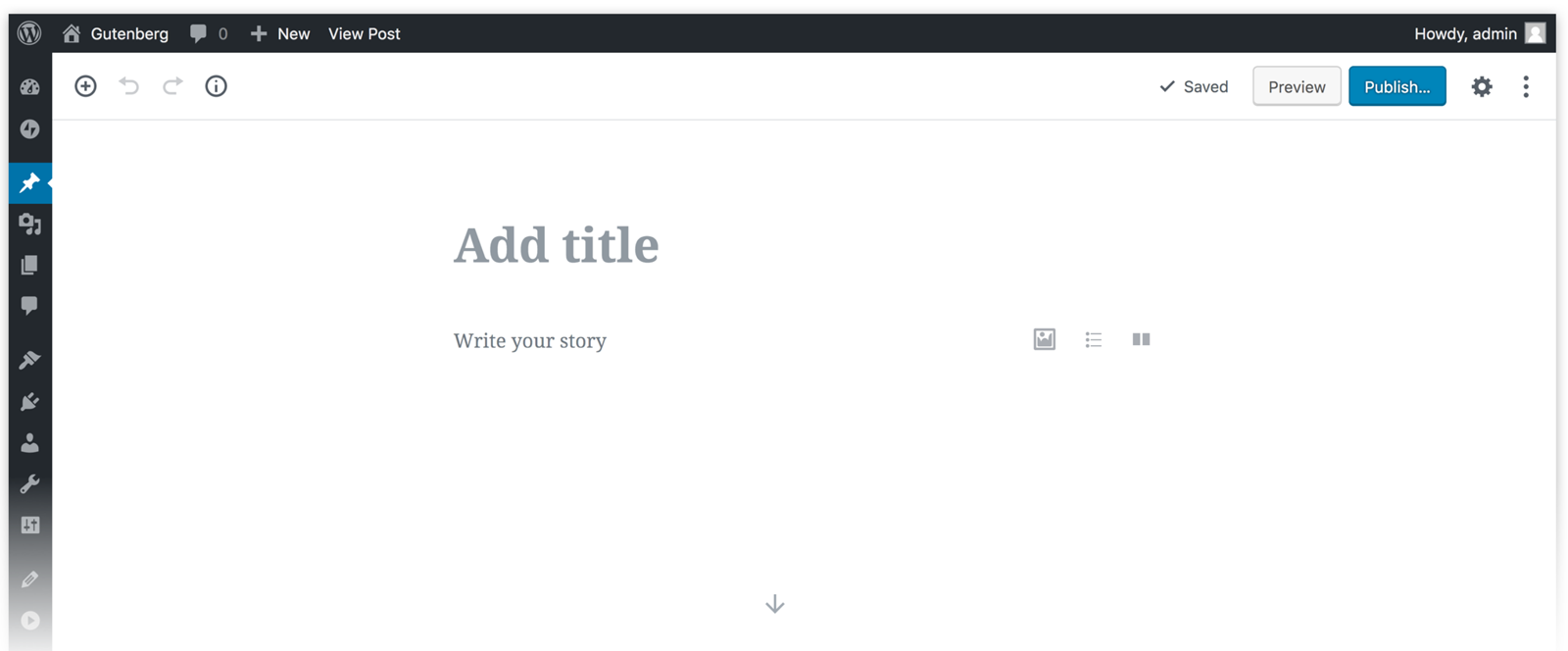 Editorn Gutenberg i WordPress