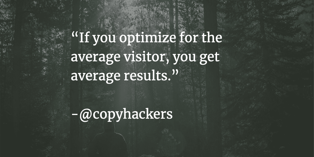 Optimera inte för den genomsnittliga användaren