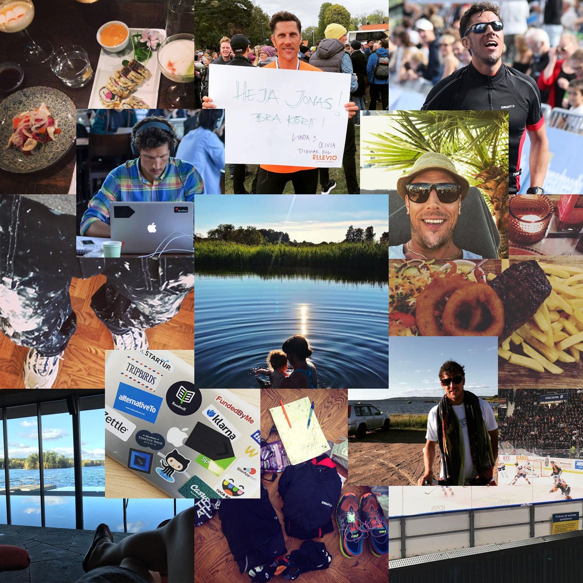 Ett rutnät av det jag tycker om.